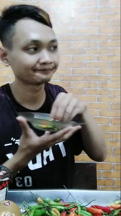video viral lucu‼️ makan cabe