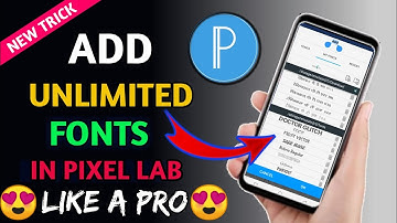 How To Add Custom Fonts in Pixellab App || Make Your Thumbnails Attractive🔥🔥Install font like a Pro