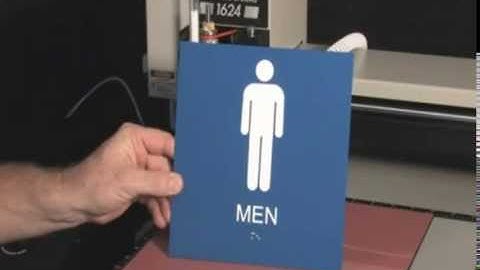 Making an ADA Compliant Sign With A Vision Engraving & Routing Machine