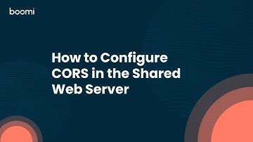 How to Configure CORS in the Shared Web Server