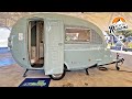 Sleek One Piece Fiberglass Small Travel Trailer Walk-Through | nuCamp Barefoot Trailer