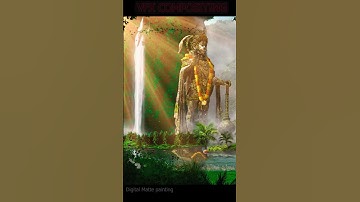 "Cinematic Matte Painting - Lord of Hanuman ji "jai shree ram.#compositing #vfx #reels #trending