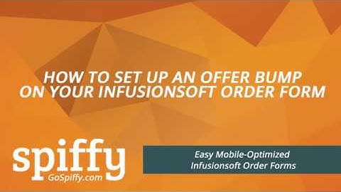 Checkbox Style Offer Bump on Infusionsoft Order Form With Spiffy