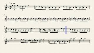 Batman Theme Song, Saxophone Sheet Music