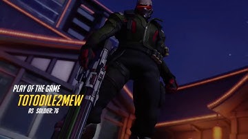 Soldier: 76 Competitive CtF PoTG l Overwatch