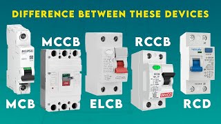 Difference between MCB, MCCB, ELCB, RCCB, RCBO, RCD and MPCB || Electrical Protection Devices by IT and Automation Academy 8,608 views 9 months ago 7 minutes, 1 second