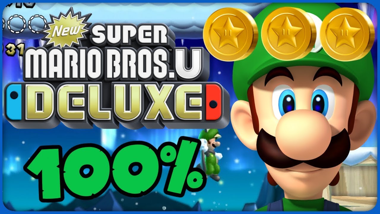 New Super Mario Bros. U Deluxe 💚 4-S Fliprus Floes 💚 100% All Star Coins