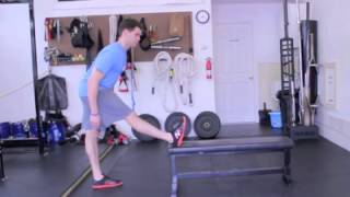 Bench Hamstring Stretch- (GetFitivity.com)