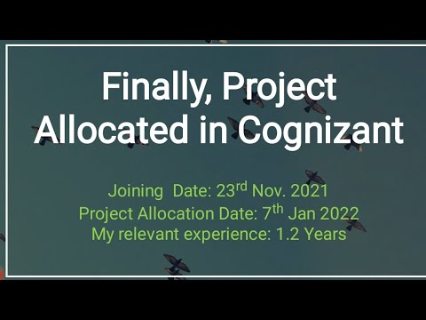 Project Allocation Process in Cognizant - Through My Experience