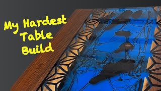 My Hardest Epoxy Table Build So Far.  Not So DIY