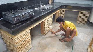 Massive kitchen build from pallets - DIY woodworking projects