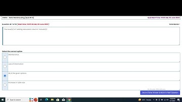CS614 Quiz 1 100% correct solution