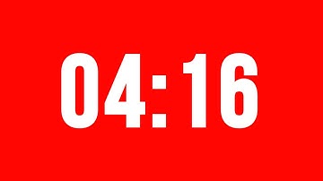 4 Minute 16 Second Timer With Alarm Without Music