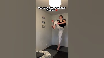 You STRUGGLE with the Flying Sidekick?No problem that will help you🔥💯#shorts #martialarts