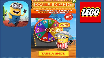 Minion rush Prize Wheel SPINS DOUBLE DELIGHT fullscreen gameplay walkthrough ios / android
