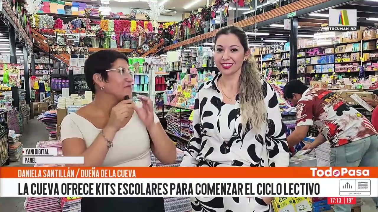 La Cueva ofrece kits escolares para comenzar el ciclo lectivo - Daniela Santillan/ dueña de La Cueva