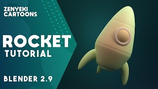 Rocket Tutorial in Blender 2.91 - 3D Character Modeling Process