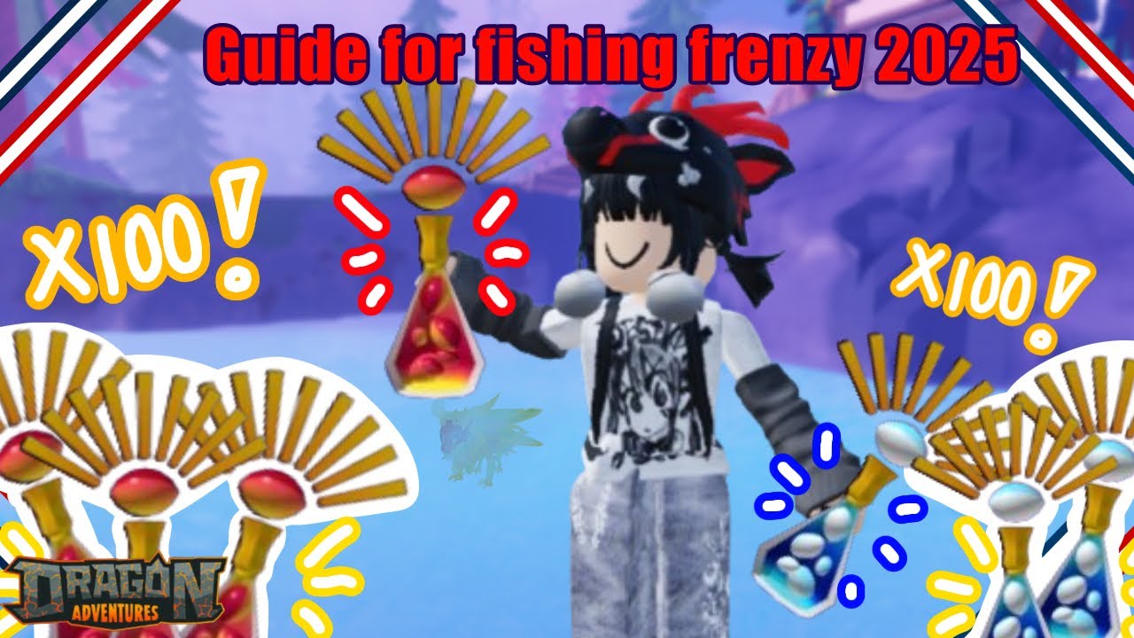 Best Guide for the fishing frenzy event 2025 ( Dragon Adventures Roblox)
