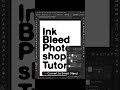 photoshop tutorial realistic ink bleed effect #photoshop #viral #design #education #thingstudio