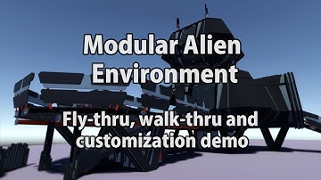 Modular Alien Environment Demo - Unity