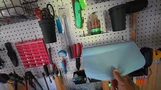 Peg Board Wire Baskets and Paper Towel Holder - Review