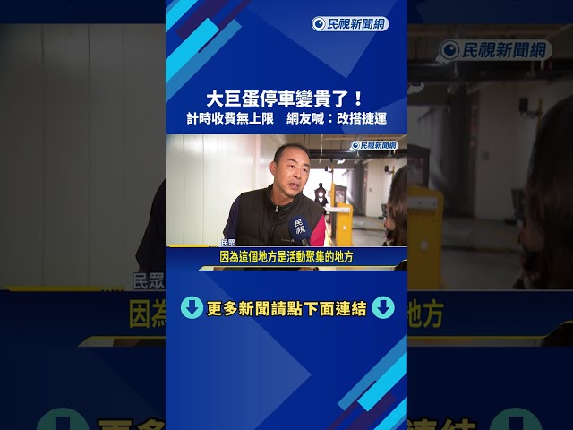大巨蛋停車變貴! 計時收費無上限 當日最高125元－民視新聞