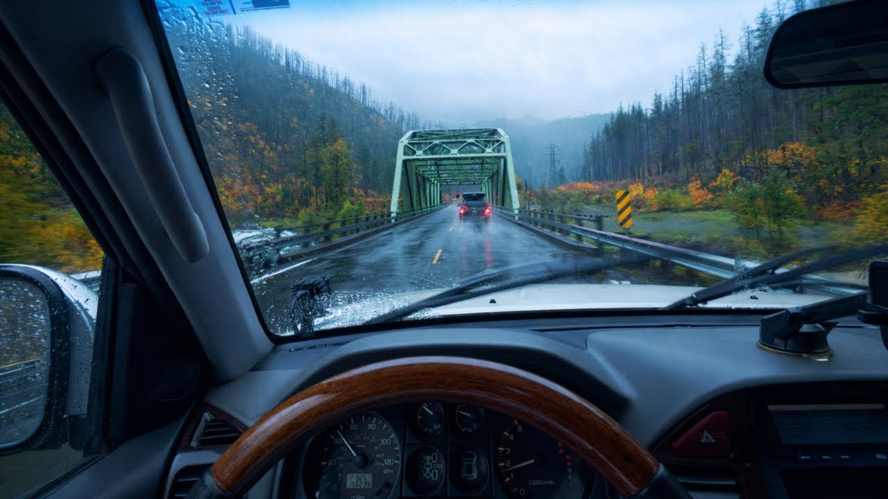 Car Camping In Heavy PNW Rain | 2001 Mitsubishi Montero