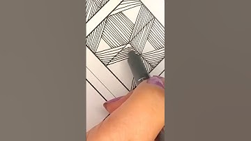 Tangle it up with this tangle pattern "A-Frame" #shorts