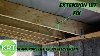 Extension Build - Electrical 1st fix / Wiring