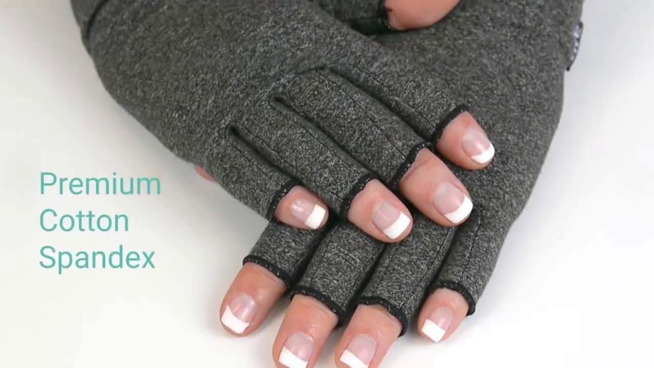 Premium Arthritis Compression Gloves For Men & Women Smooth Grey