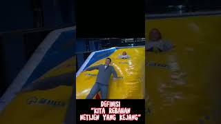 trampolin gagal terbang #tahantawa #olahragalucu #olahraga #reactionvideo