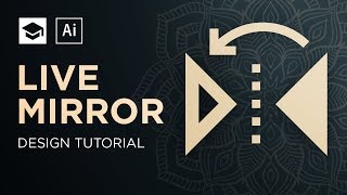 How To Make A Symmetric Design live mirror Adobe Illustrator Tutorial