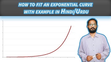 3 How to fit an exponential curve with zia ur rehman in Hindi/Urdu