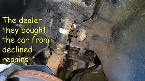 Acura TLX front sway bar link replacement.