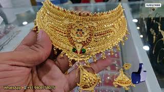 Full Neck Choker Jewellery Set•The Jewellery Place•Whatsaap +919408758075