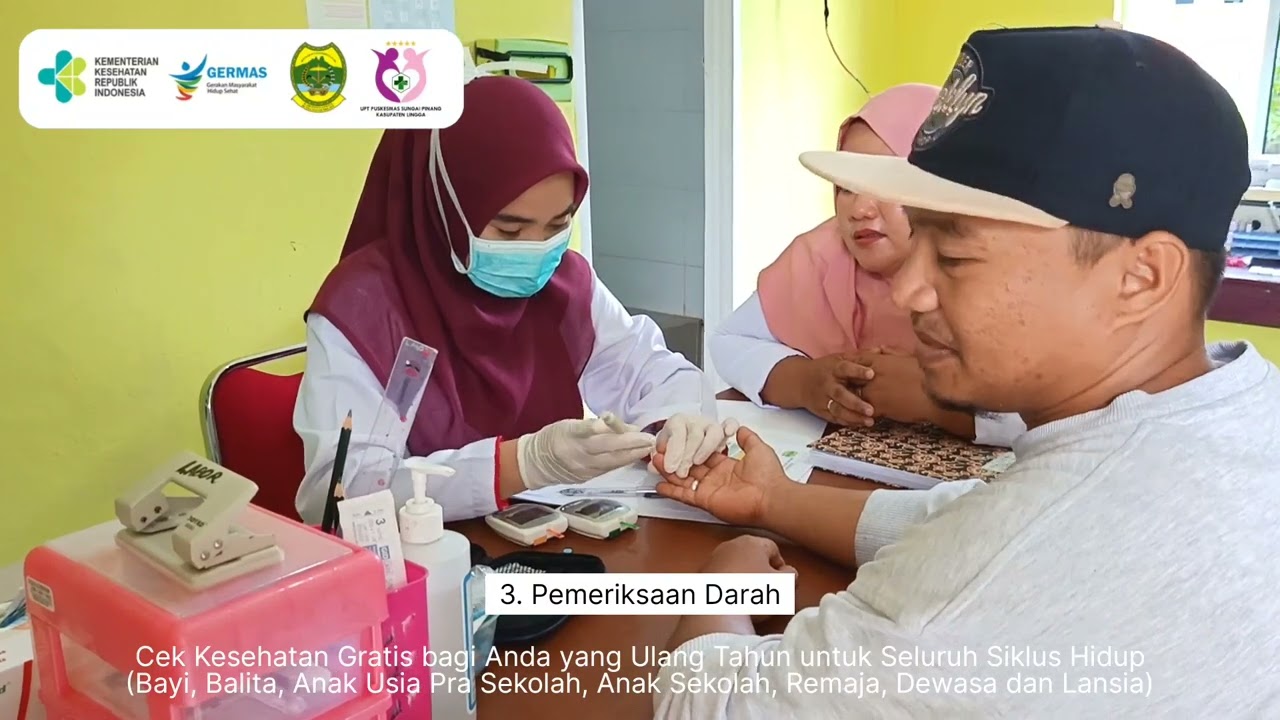 Cek Kesehatan Gratis (CKG) UPT Puskesmas Sungai Pinang