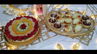 تشكيلة تارتولات بالفواكه والشكولا وكريم باتيسيار tarte aux fruits ?