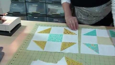 How to make a Shoo-Fly block using 5" squares - Quilting Tips & Techniques 092