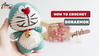 #086 | Crochet Amigurumi Doraemon (1/3) | Characters Amigurumi Crochet Tutorial | @AmiSaigon screenshot 1