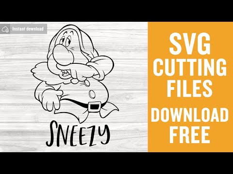 Sneezy Dwarf Svg Free Cutting Files for Silhouette Free Download