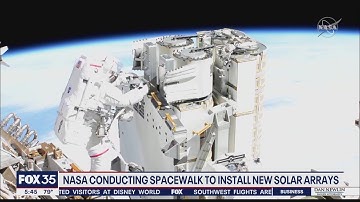 NASA conducting spacewalk to install new solar arrays