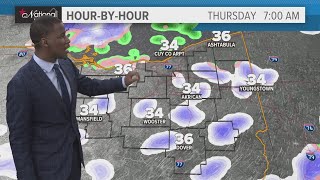 Cleveland Weather: Wednesday evening scattered showers continue into Thursday