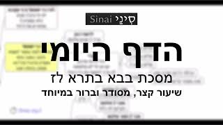 דף יומי מסכת בבא בתרא דף לז - שיעור קצר וברור במיוחד בליווי תרשים