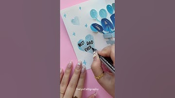 DIY Meaningful Gift for Father’s Day ❤️ #shorts #halyncalligraphy #fathersday