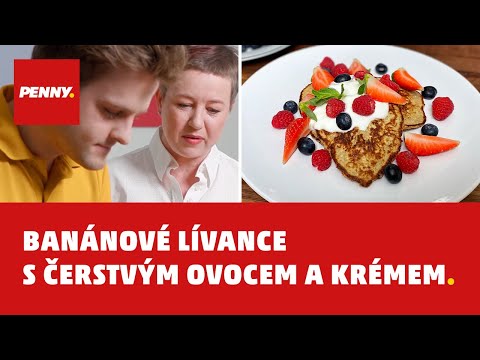 RECEPT – Banánové lívance s čerstvým ovocem a krémem podle Hany Střítecké