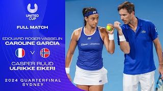 Roger-Vasselin/Garcia v Ruud/Eikeri Full Match | United Cup 2023 Quarterfinal