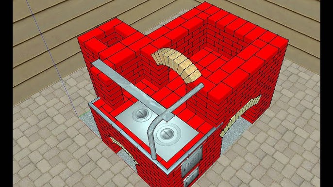 Кладка русской печи: схема и порядовка
