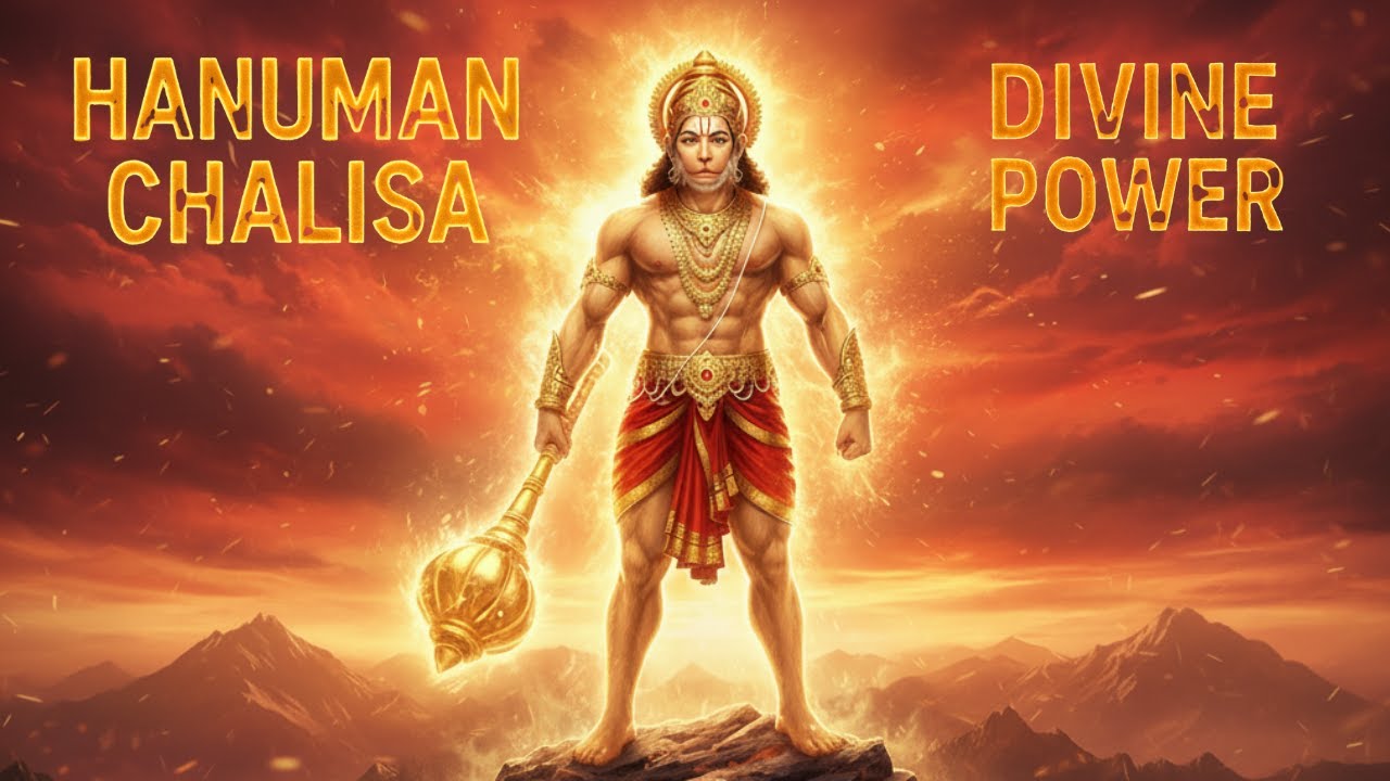 ✨🙏 Hanuman Chalisa | 🪔 Divine AI Visualization | 💫 Powerful Devotional Video 🙌🔥
