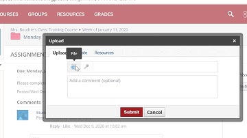 Schoology for Students - Submitting an Assignment