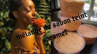 Comment faire son savon teint caramel